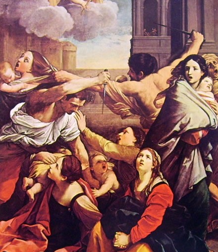 Guido Reni: La strage degli innocenti, cm. 268 x 170 Pinacoteca Nazionale di Bologna.